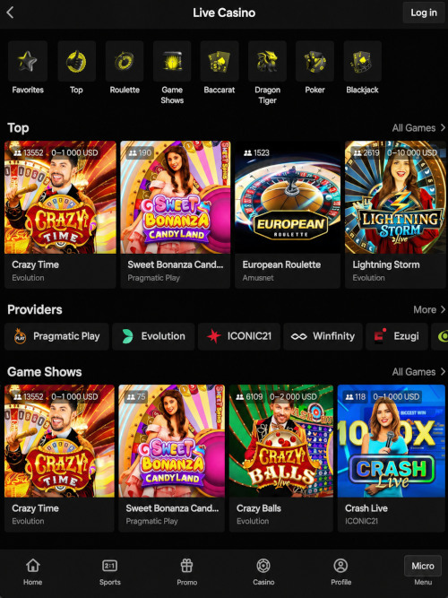 Professional live-casino dealer